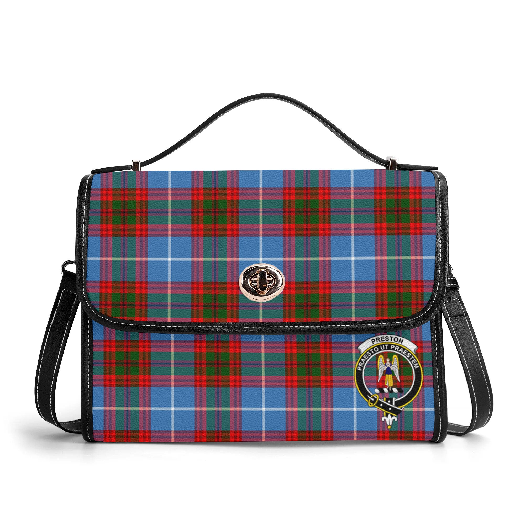 Preston Tartan Crest Satchel Bag