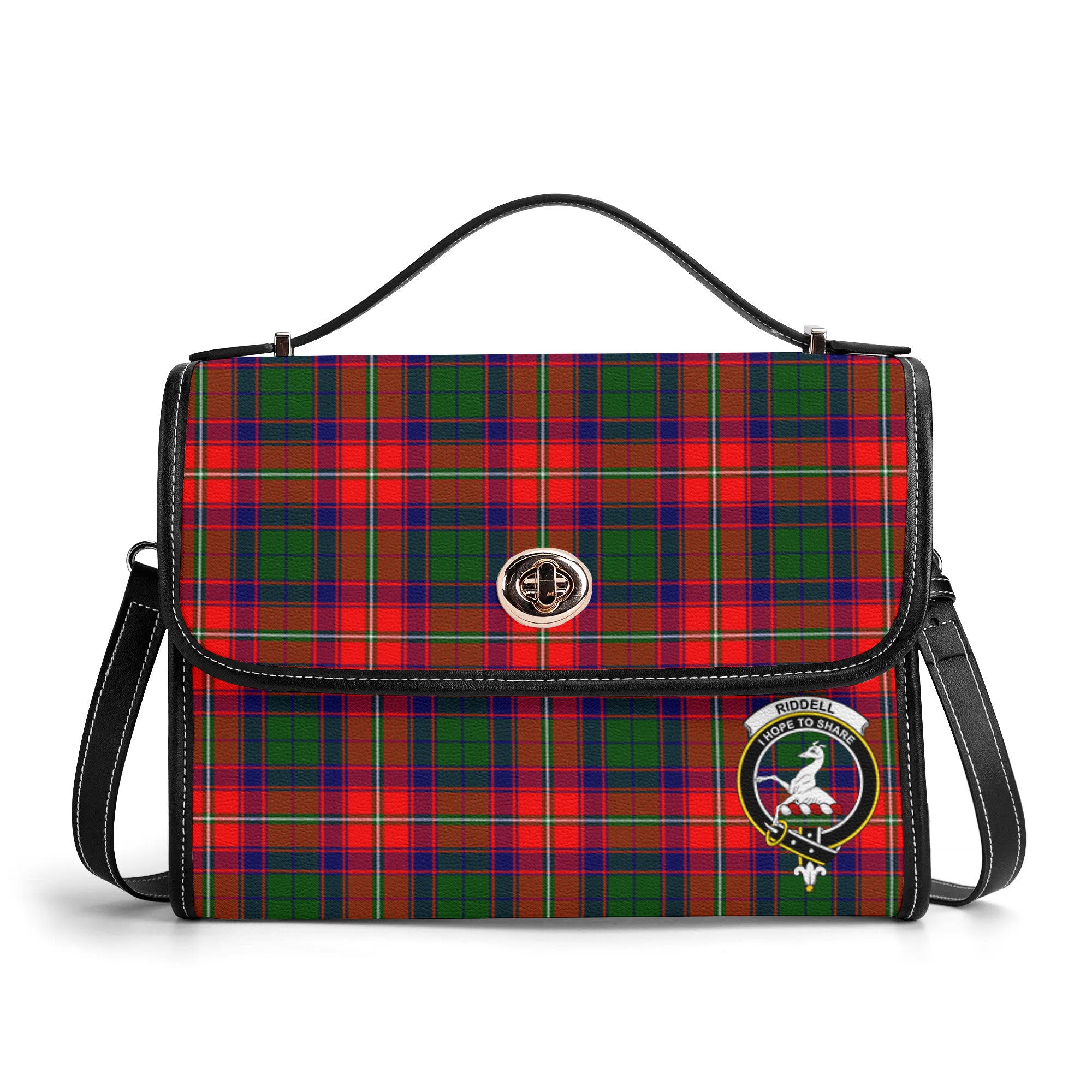 Riddell Tartan Crest Satchel Bag