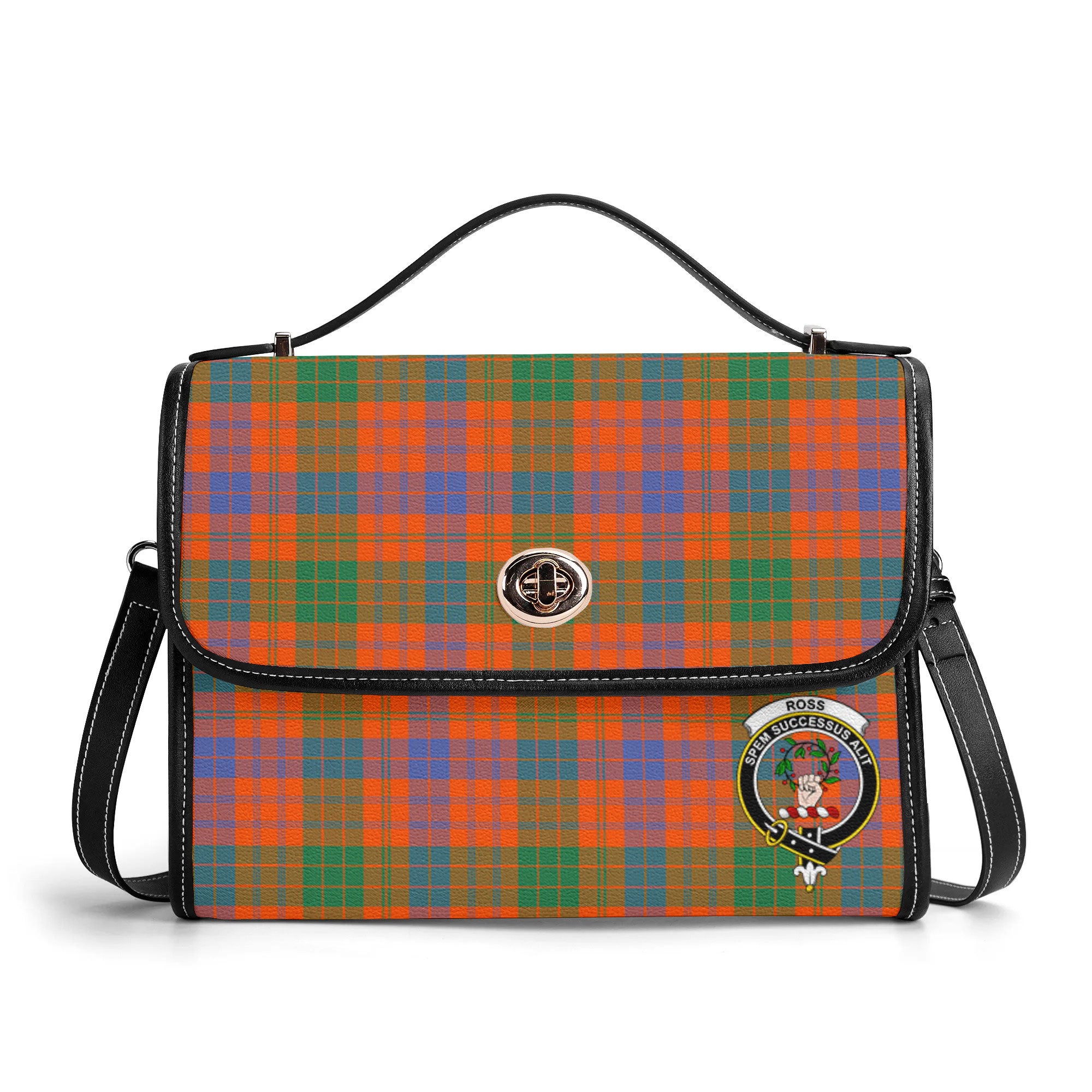 Ross Ancient Tartan Crest Satchel Bag