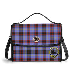 Rutherford Tartan Crest Satchel Bag