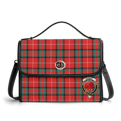 Stewart (Stuart) of Bute Tartan Crest Satchel Bag