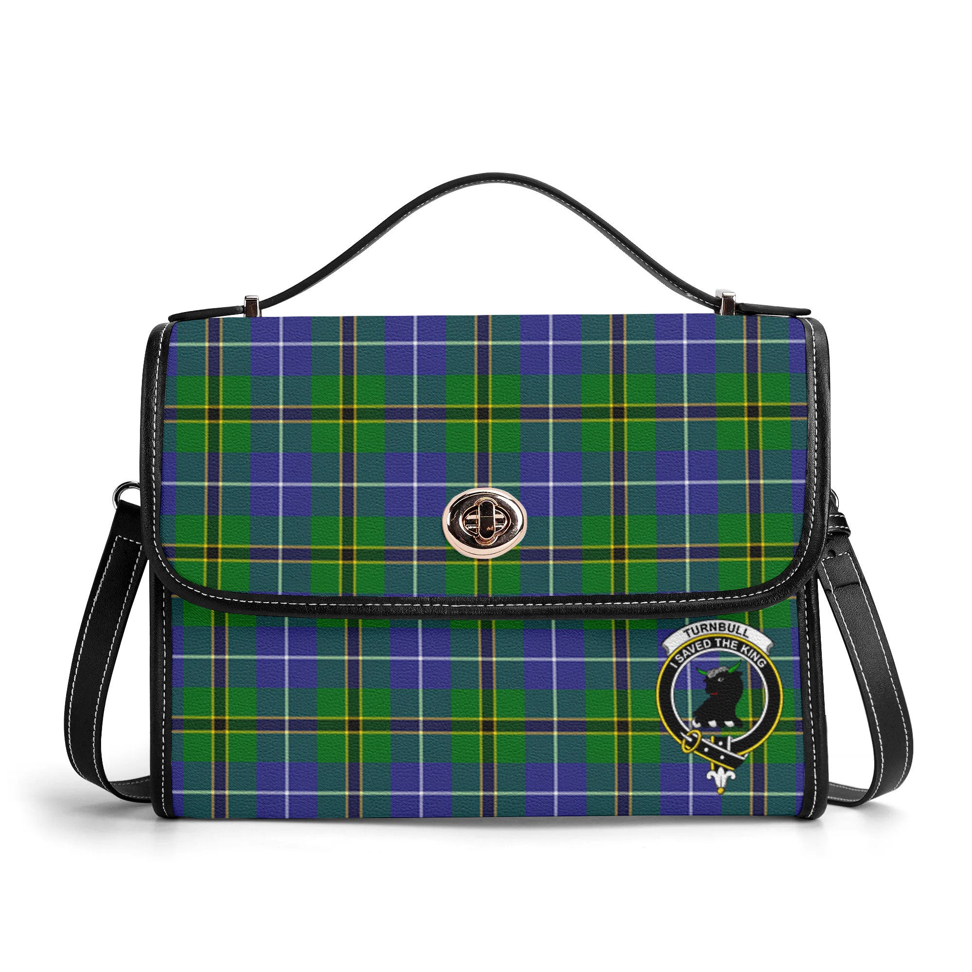 Turnbull Hunting Tartan Crest Satchel Bag