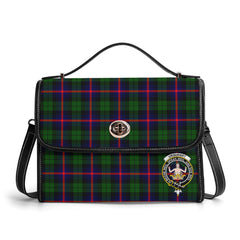 Urquhart Modern Tartan Crest Satchel Bag