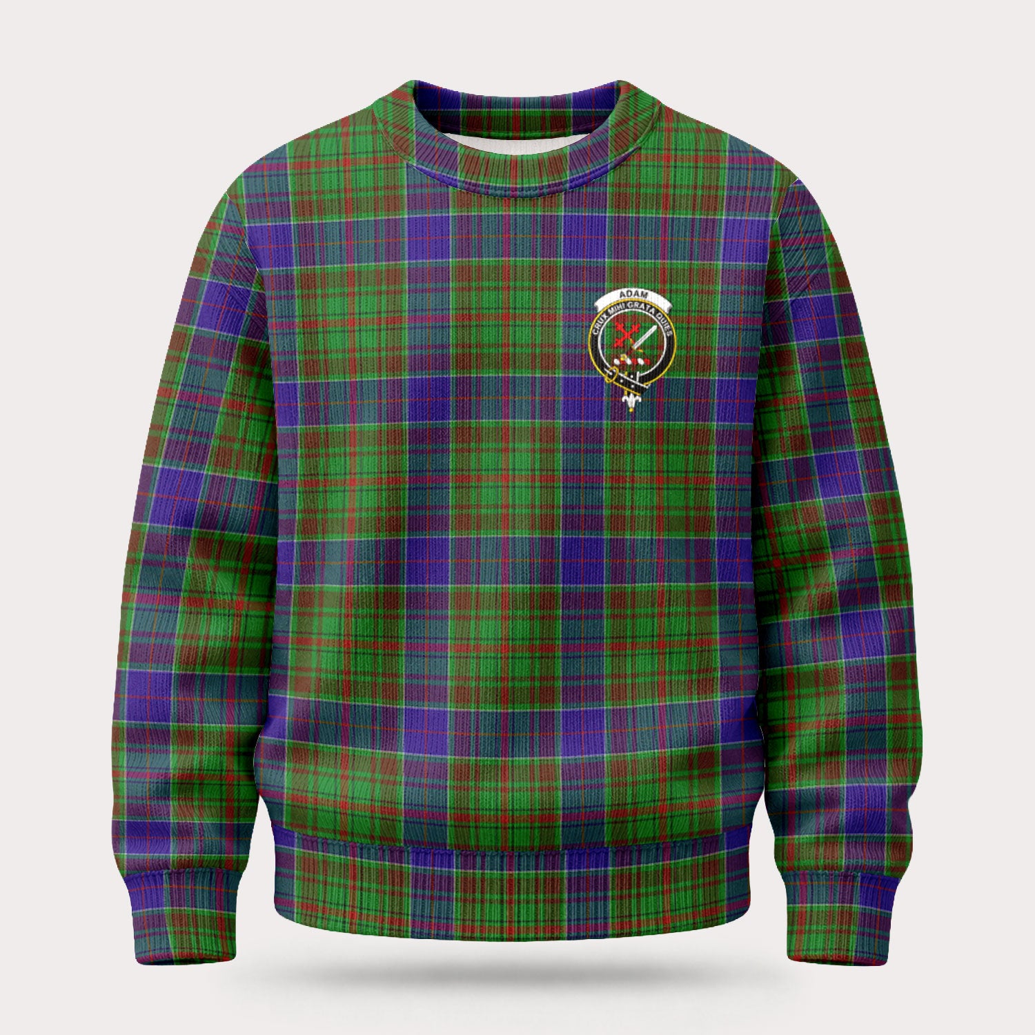 Adam Tartan Crest Sweater