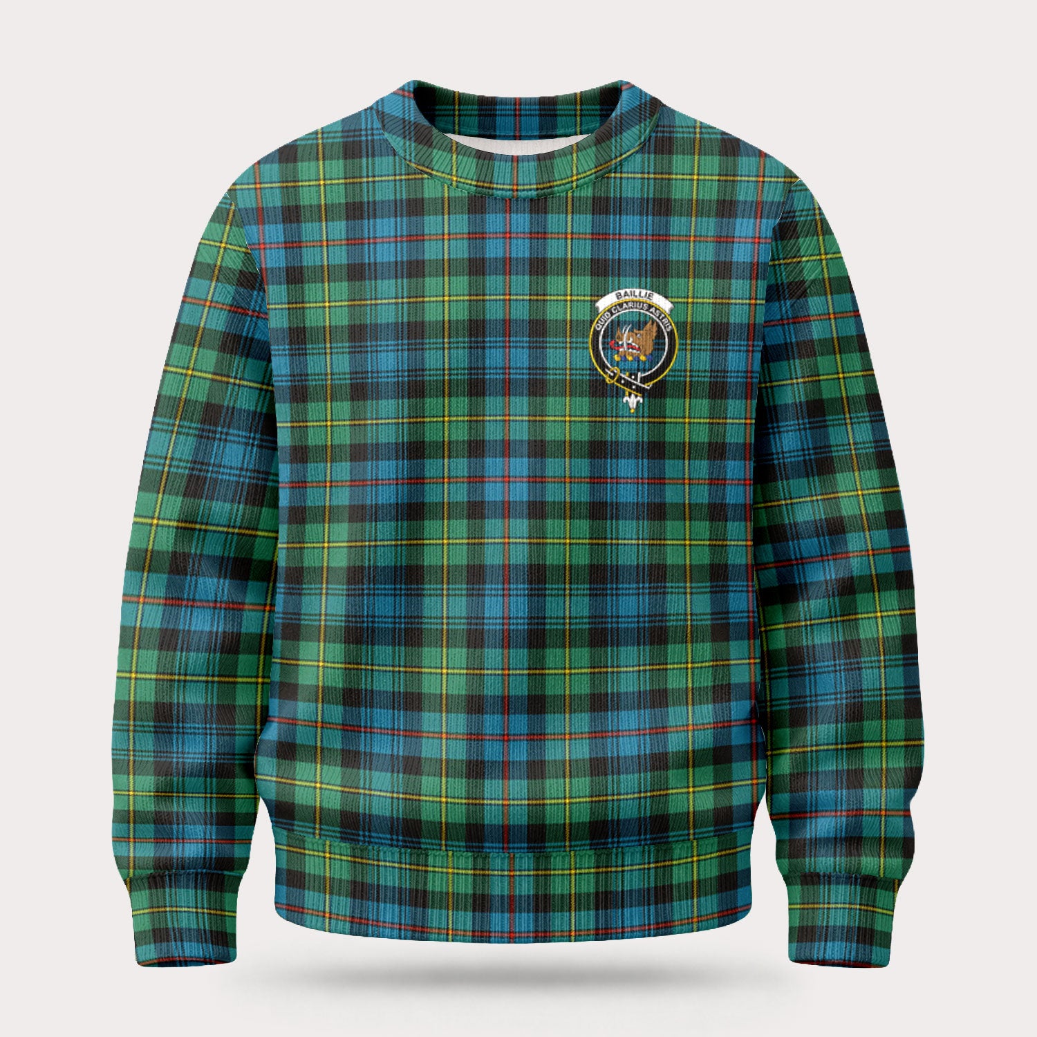 Baillie Ancient Tartan Crest Sweater