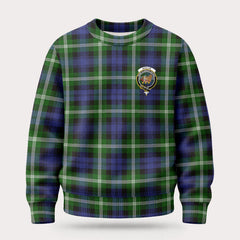 Baillie Modern Tartan Crest Sweater