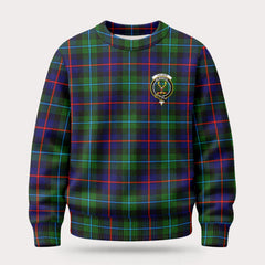 Calder Tartan Crest Sweater