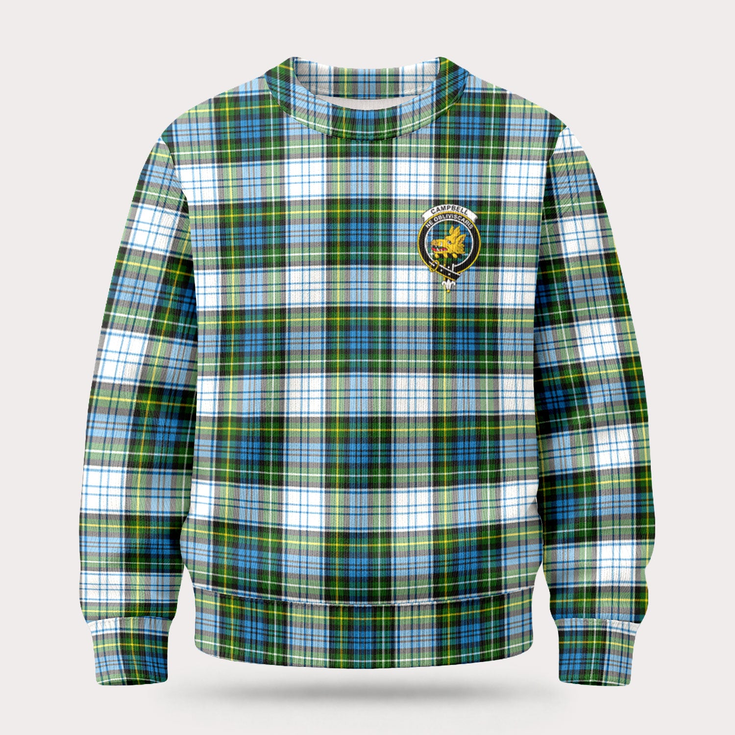 Campbell Dress Tartan Crest Sweater