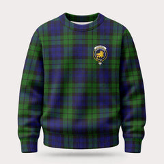 Campbell Modern Tartan Crest Sweater