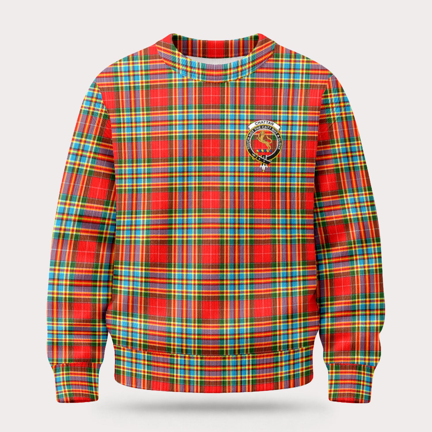 Chattan Tartan Crest Sweater