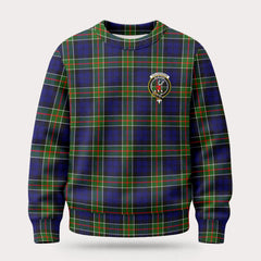 Colquhoun Modern Tartan Crest Sweater