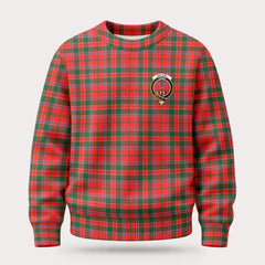 Dalziel Modern Tartan Crest Sweater
