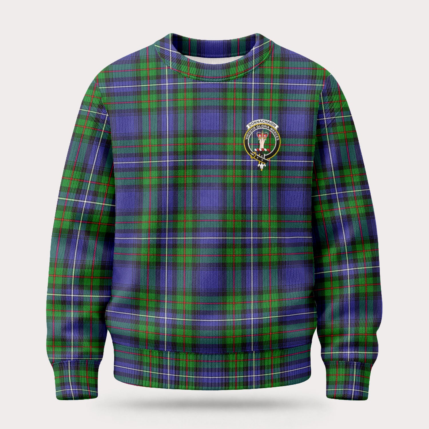Donnachaidh Tartan Crest Sweater