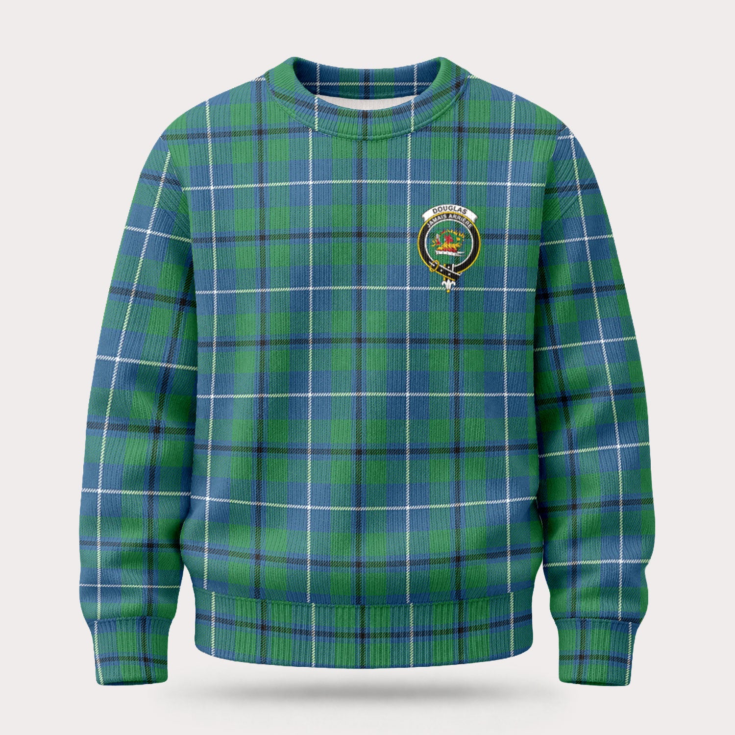 Douglas Ancient Tartan Crest Sweater