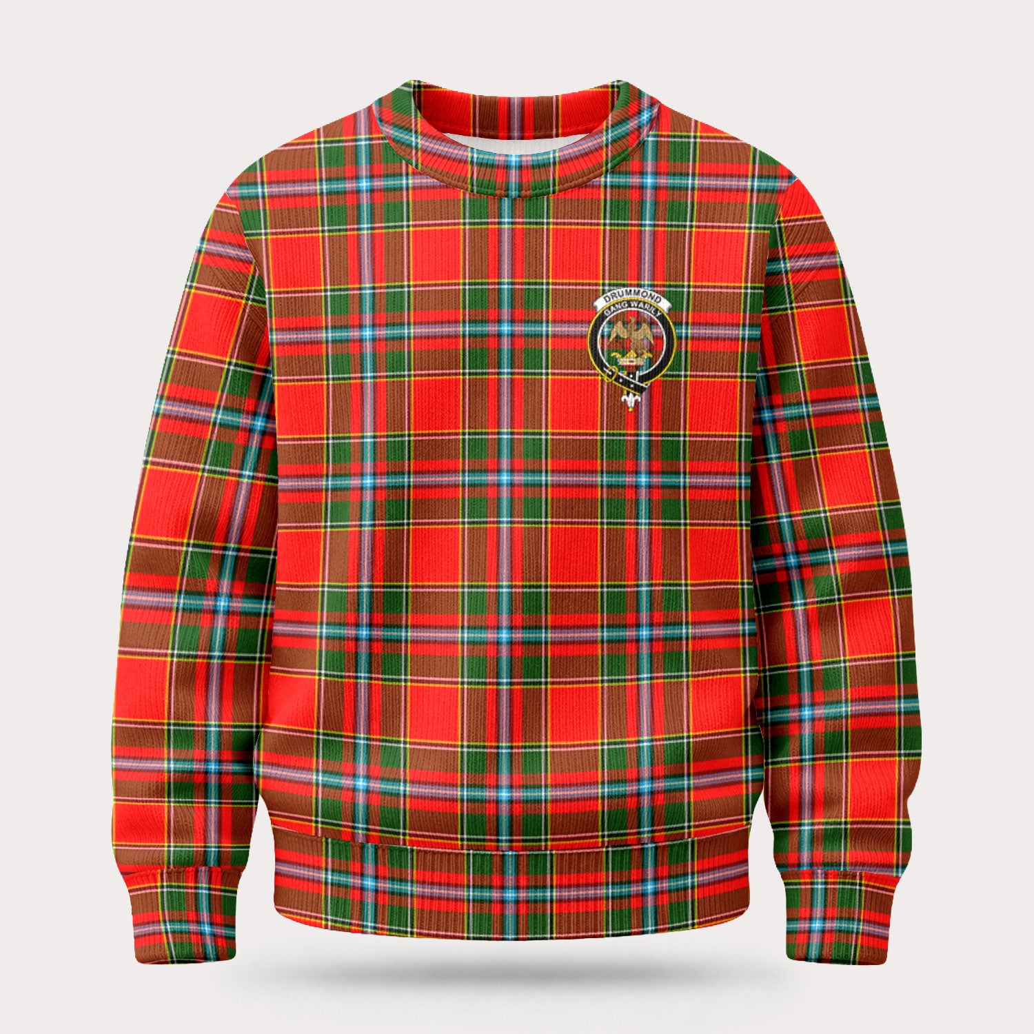 Drummond of Perth Tartan Crest Sweater