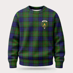 Dundas Modern Tartan Crest Sweater