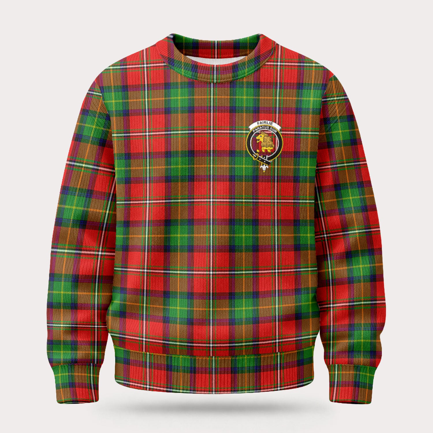 Fairlie Tartan Crest Sweater