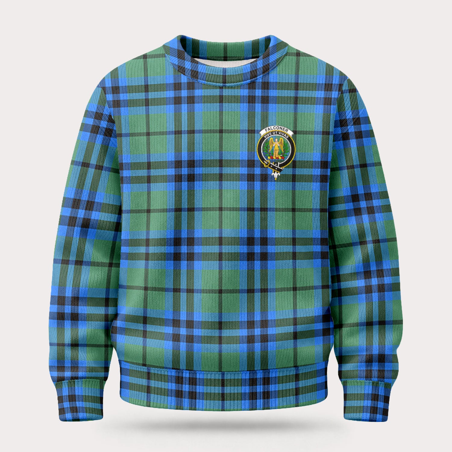 Falconer Tartan Crest Sweater
