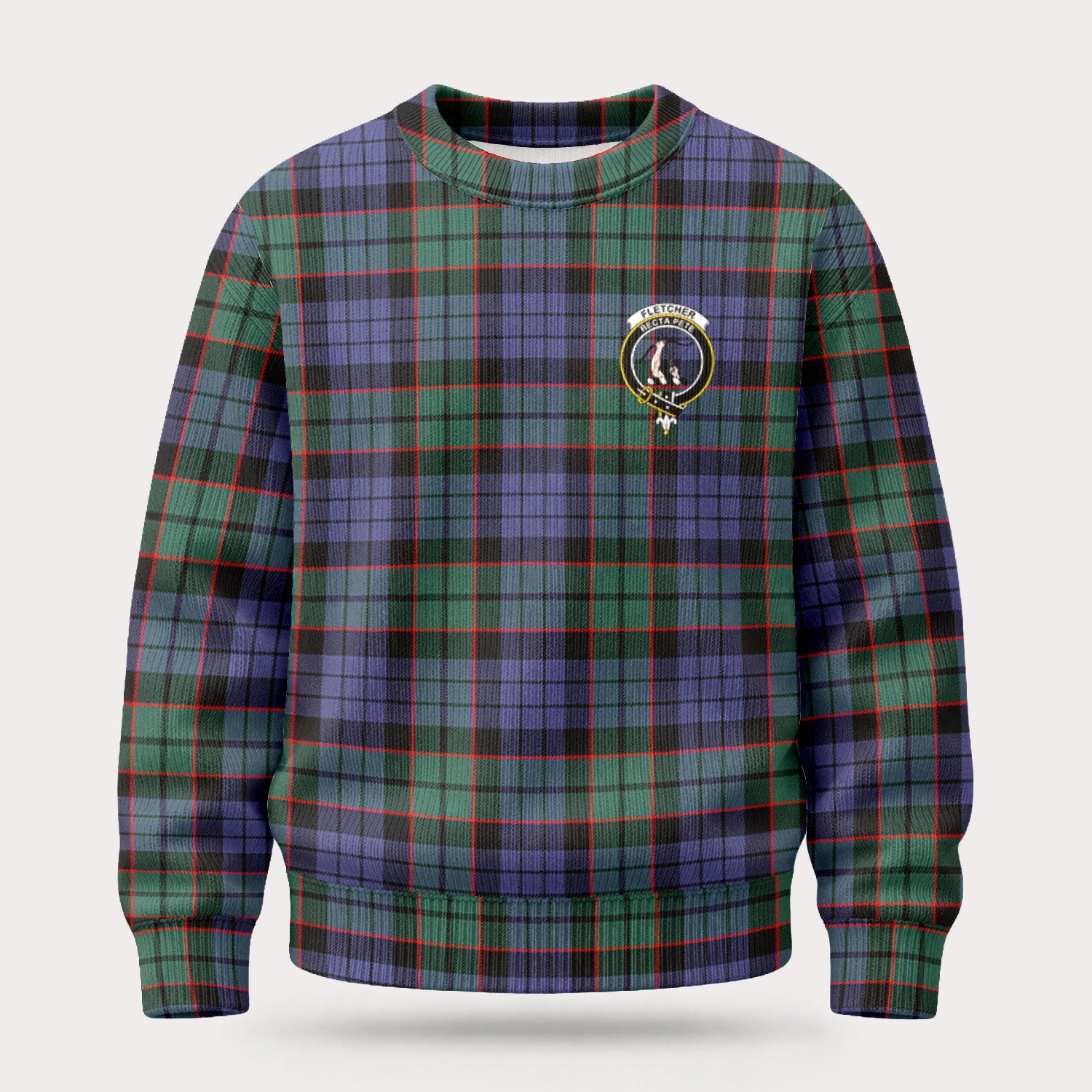 Fletcher Modern Tartan Crest Sweater