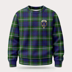 Forbes Modern Tartan Crest Sweater