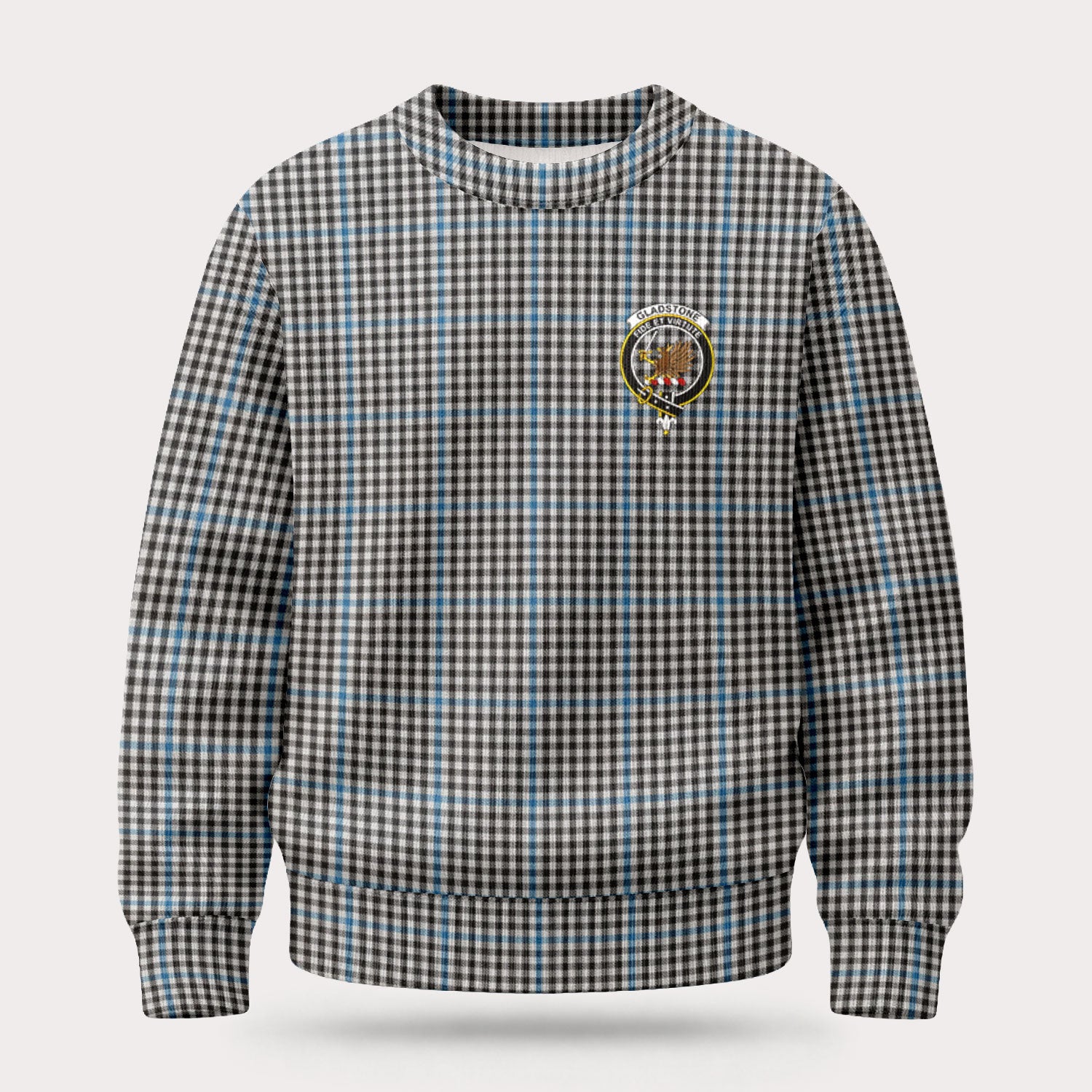 Gladstone Tartan Crest Sweater