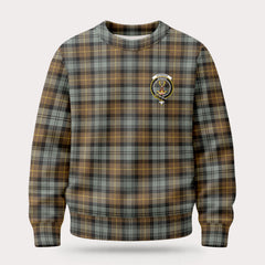 Gordon Weathered Tartan Crest Sweater