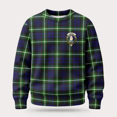 Lamont Modern Tartan Crest Sweater