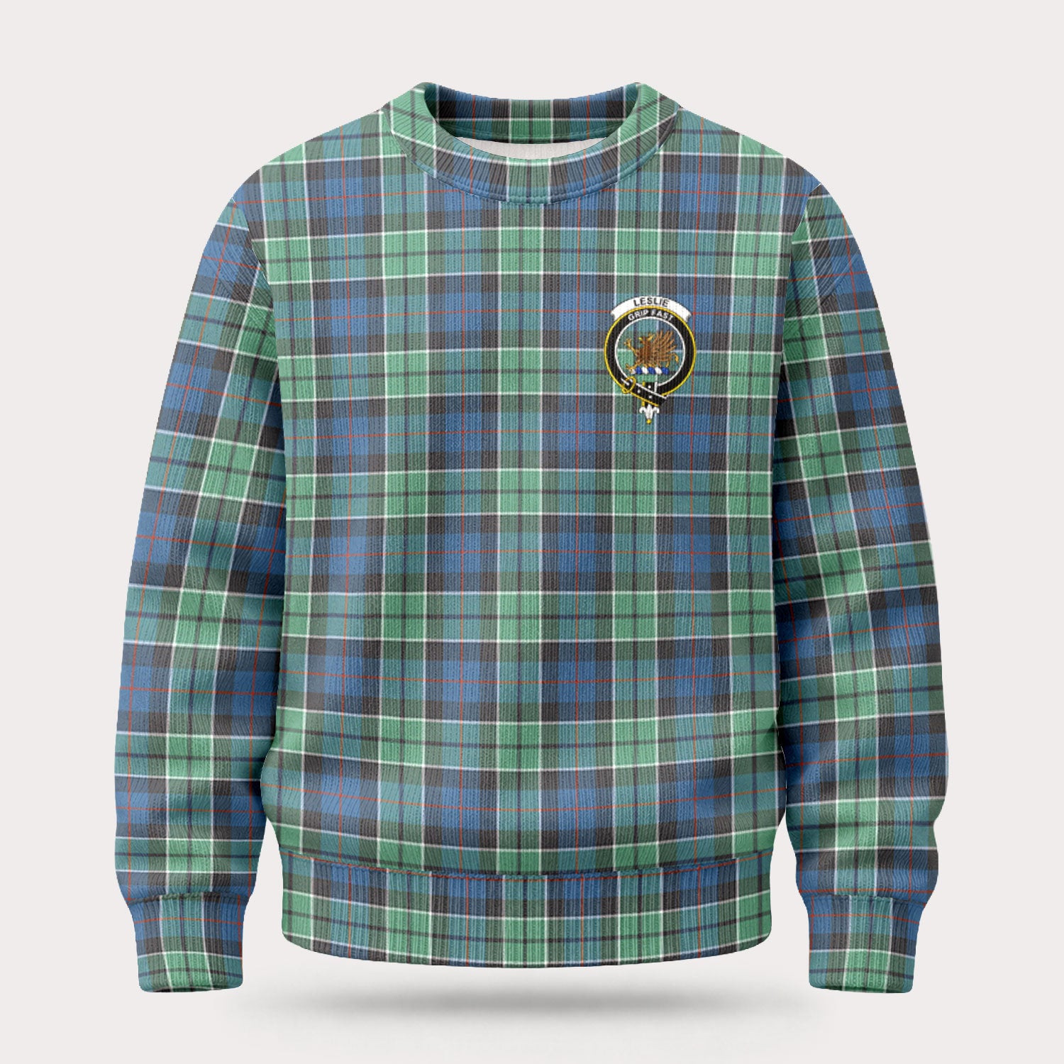 Leslie Hunting Ancient Tartan Crest Sweater
