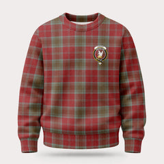 Lindsay Weathered Tartan Crest Sweater