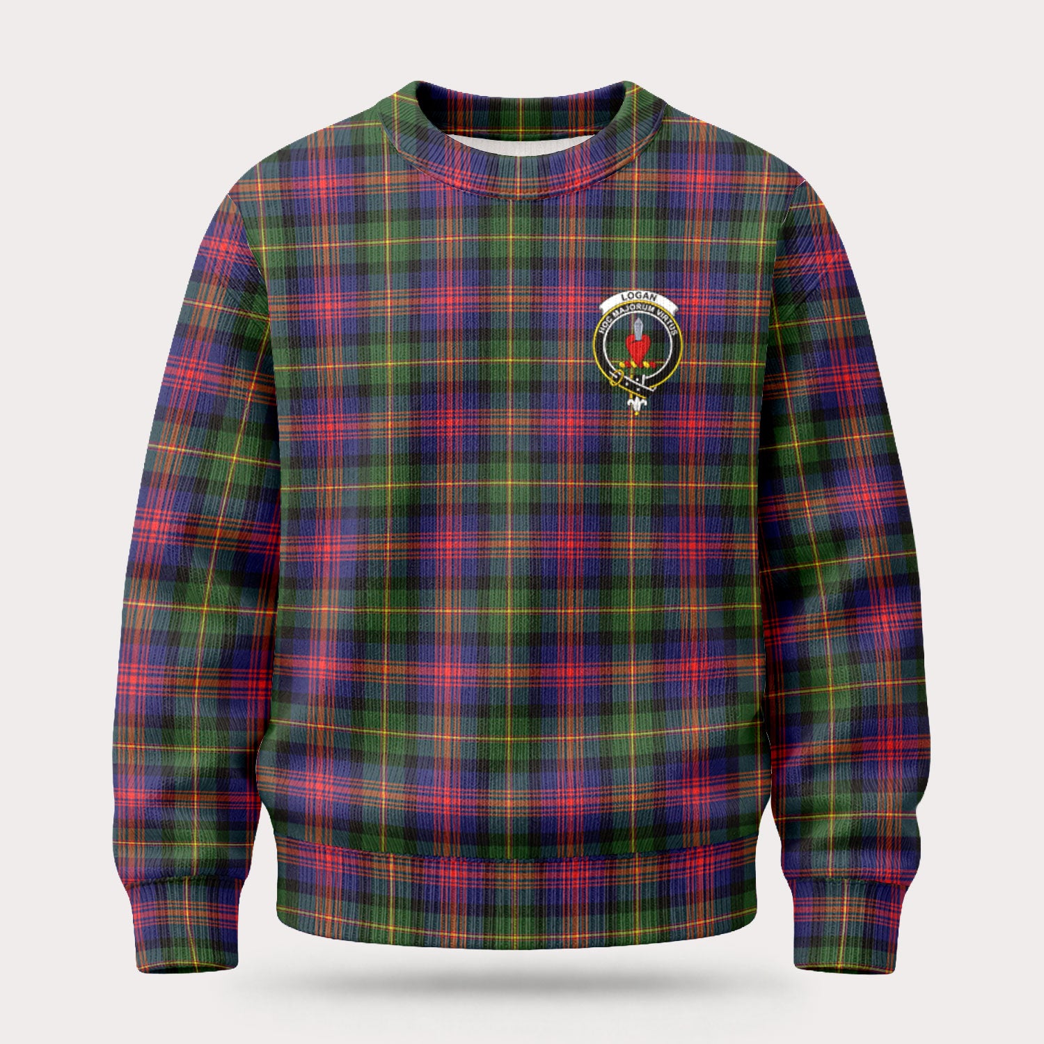 Logan Modern Tartan Crest Sweater