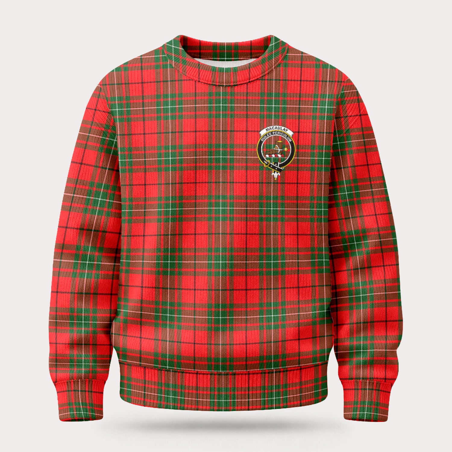 MacAulay Modern Tartan Crest Sweater