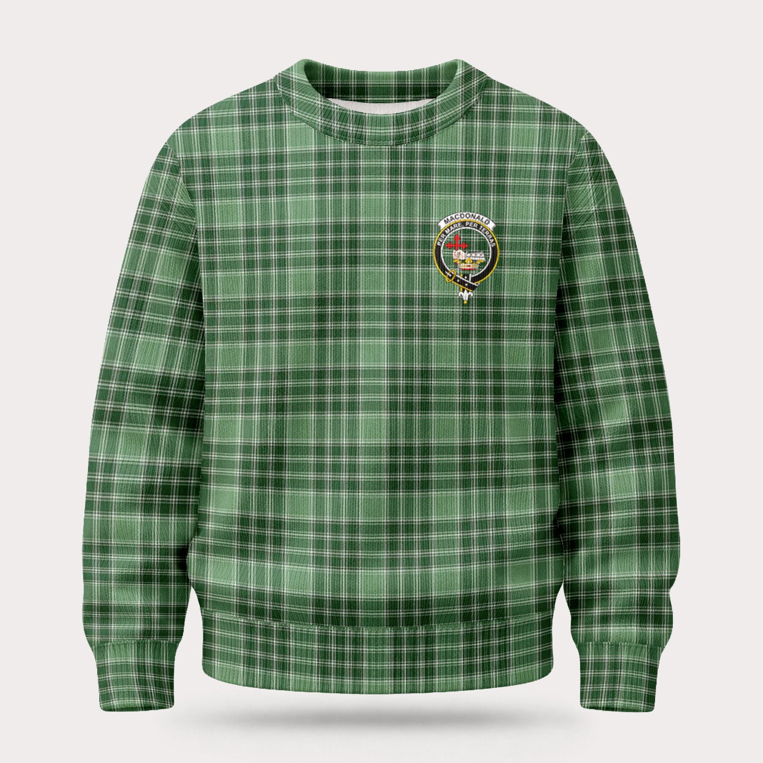 MacDonald Lord of the Isles Hunting Tartan Crest Sweater