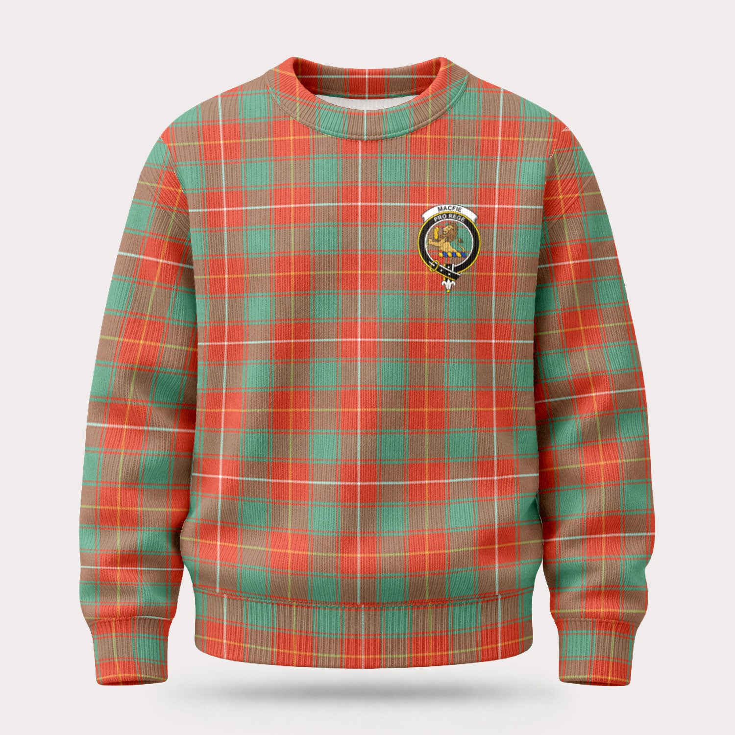 MacFie Ancient Tartan Crest Sweater