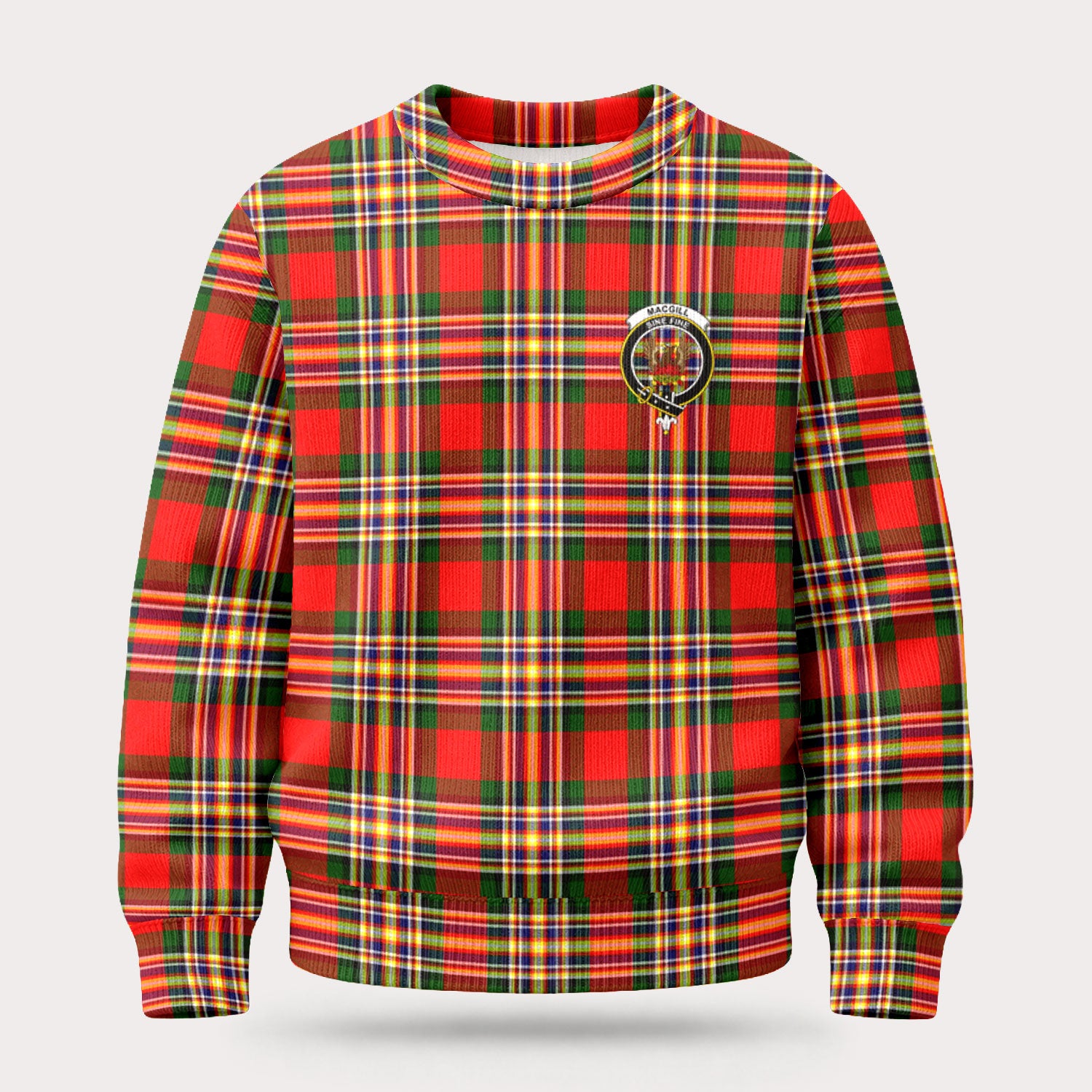 MacGill Modern Tartan Crest Sweater