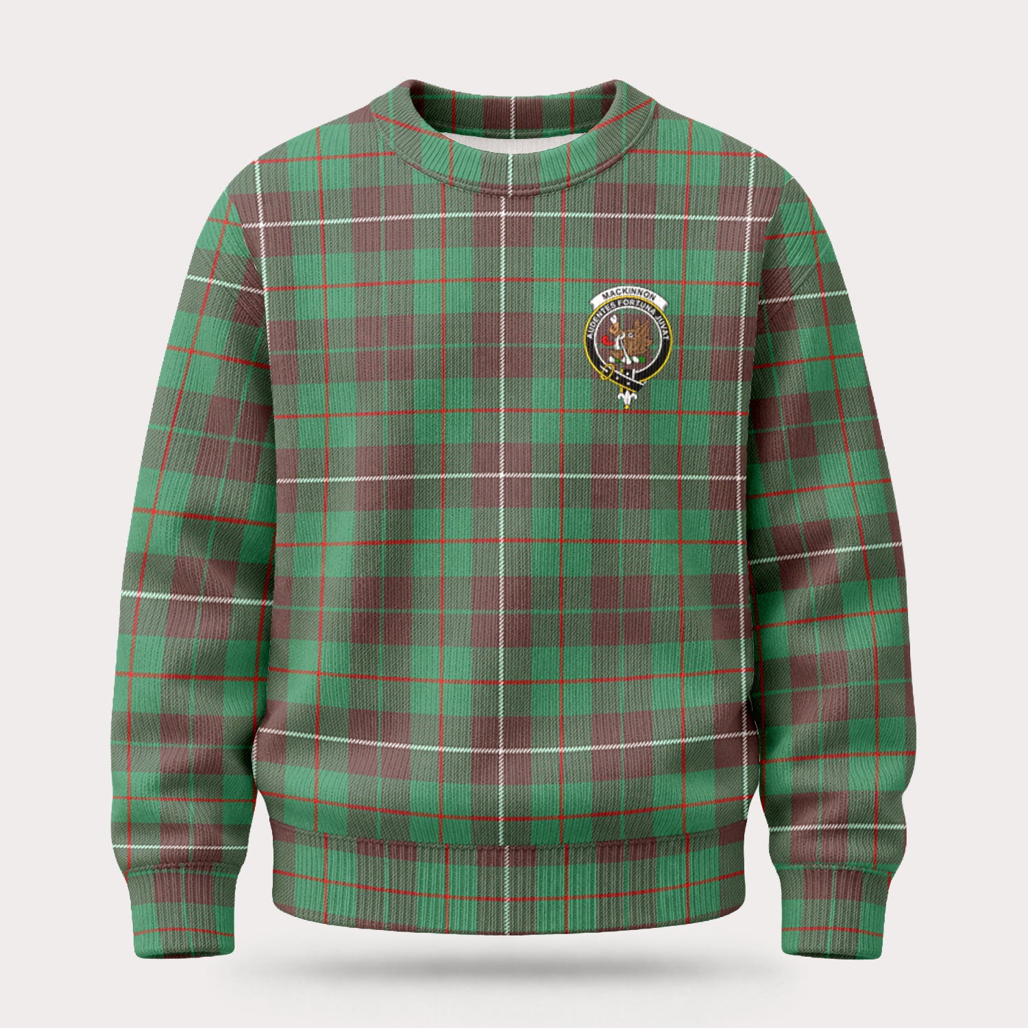 MacKinnon Hunting Ancient Tartan Crest Sweater