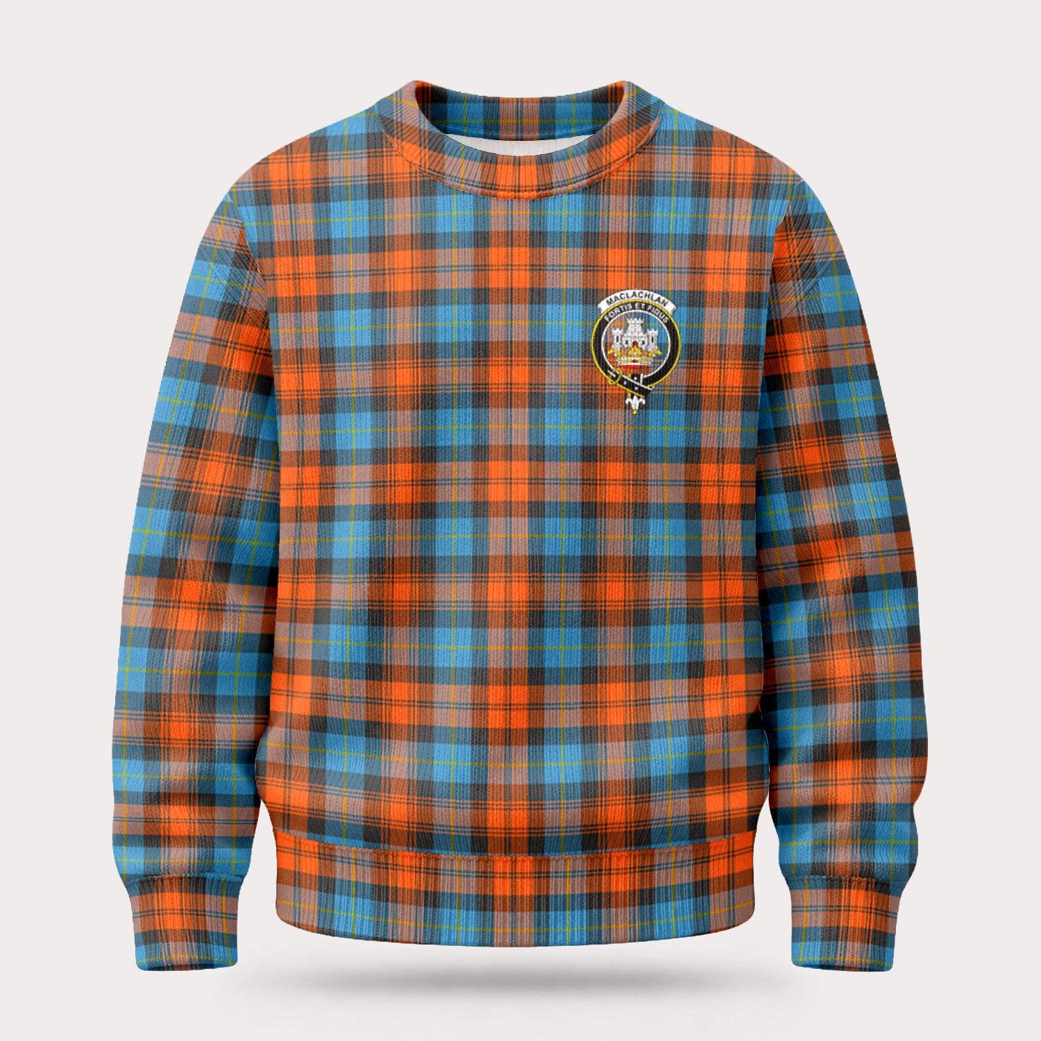 MacLachlan Ancient Tartan Crest Sweater