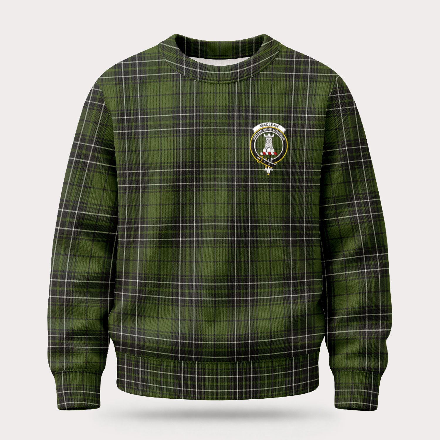 MacLean Hunting Tartan Crest Sweater