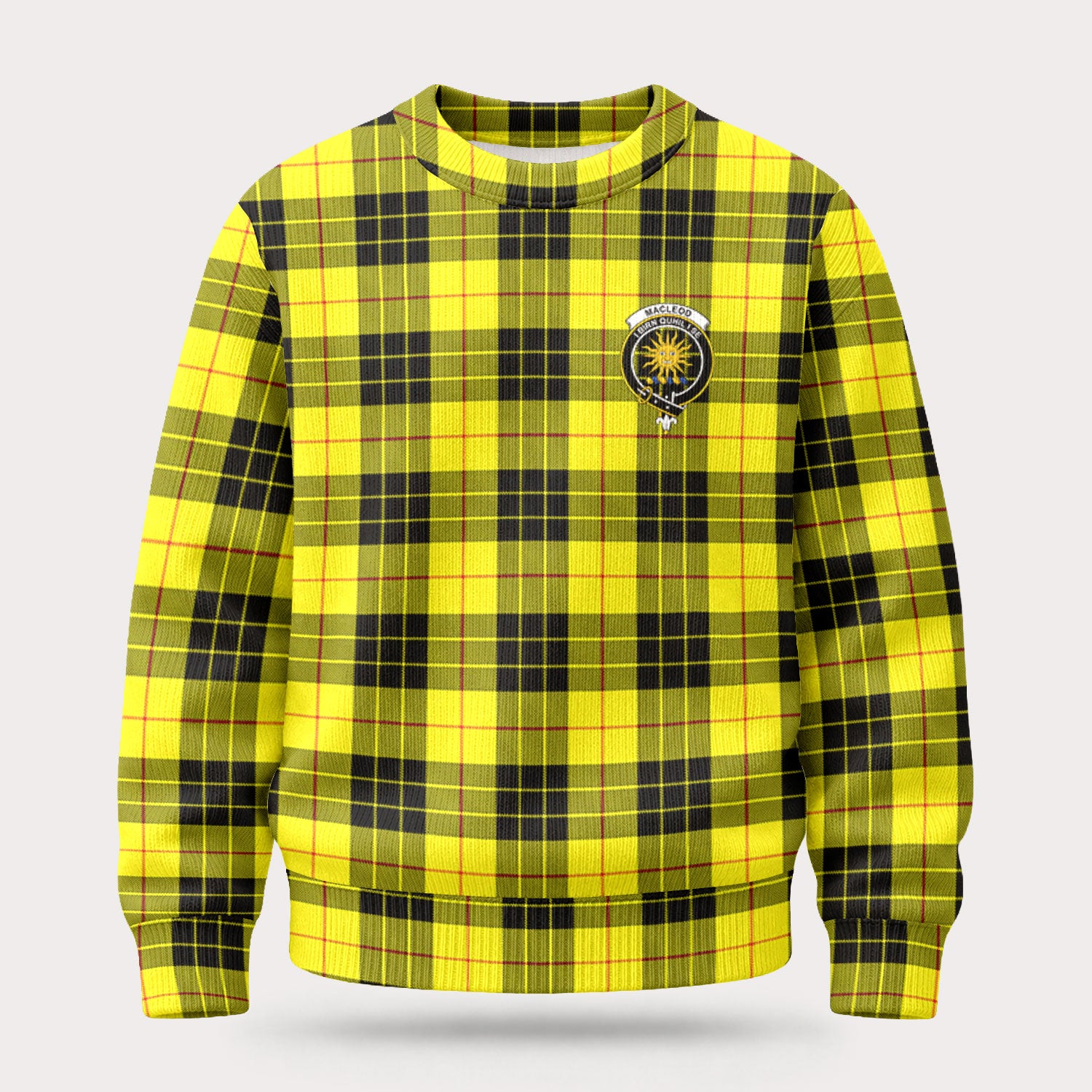 MacLeod of Lewis Modern Tartan Crest Sweater