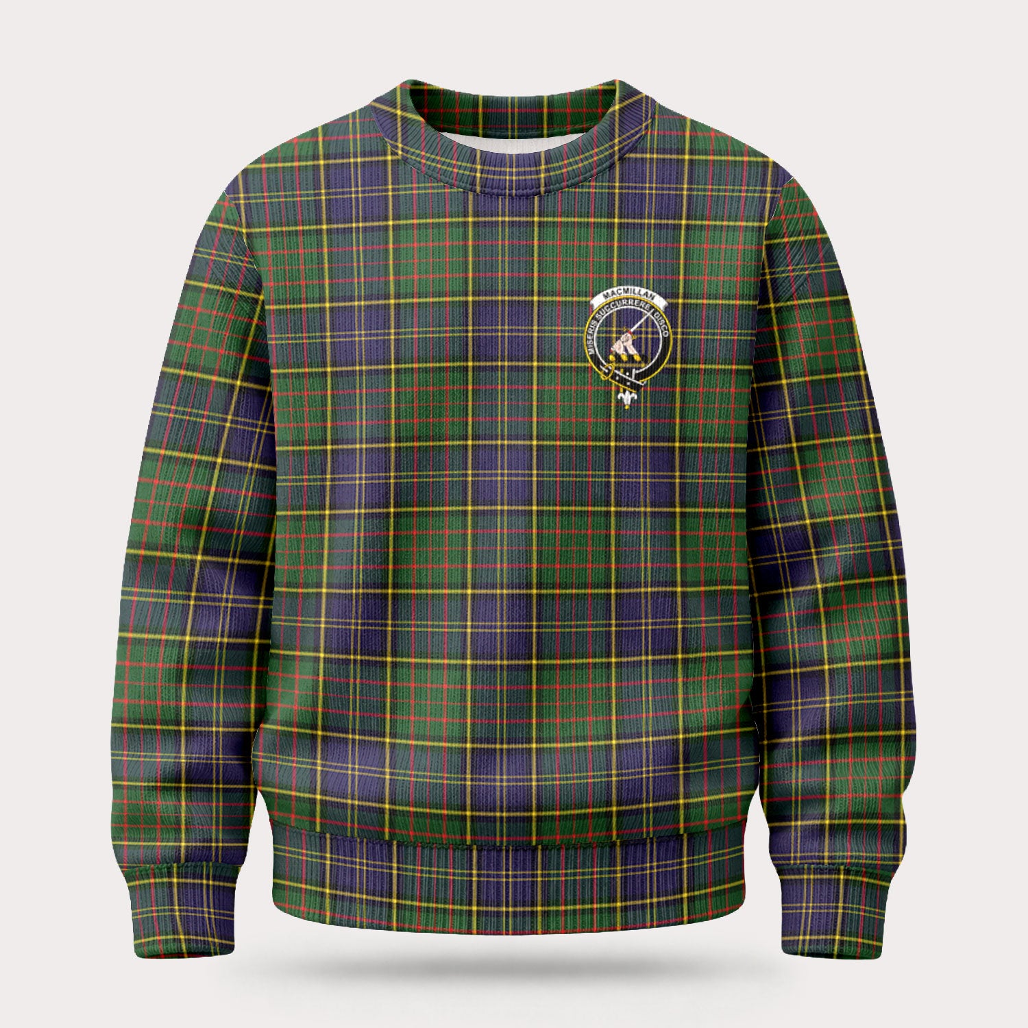MacMillan Hunting Modern Tartan Crest Sweater