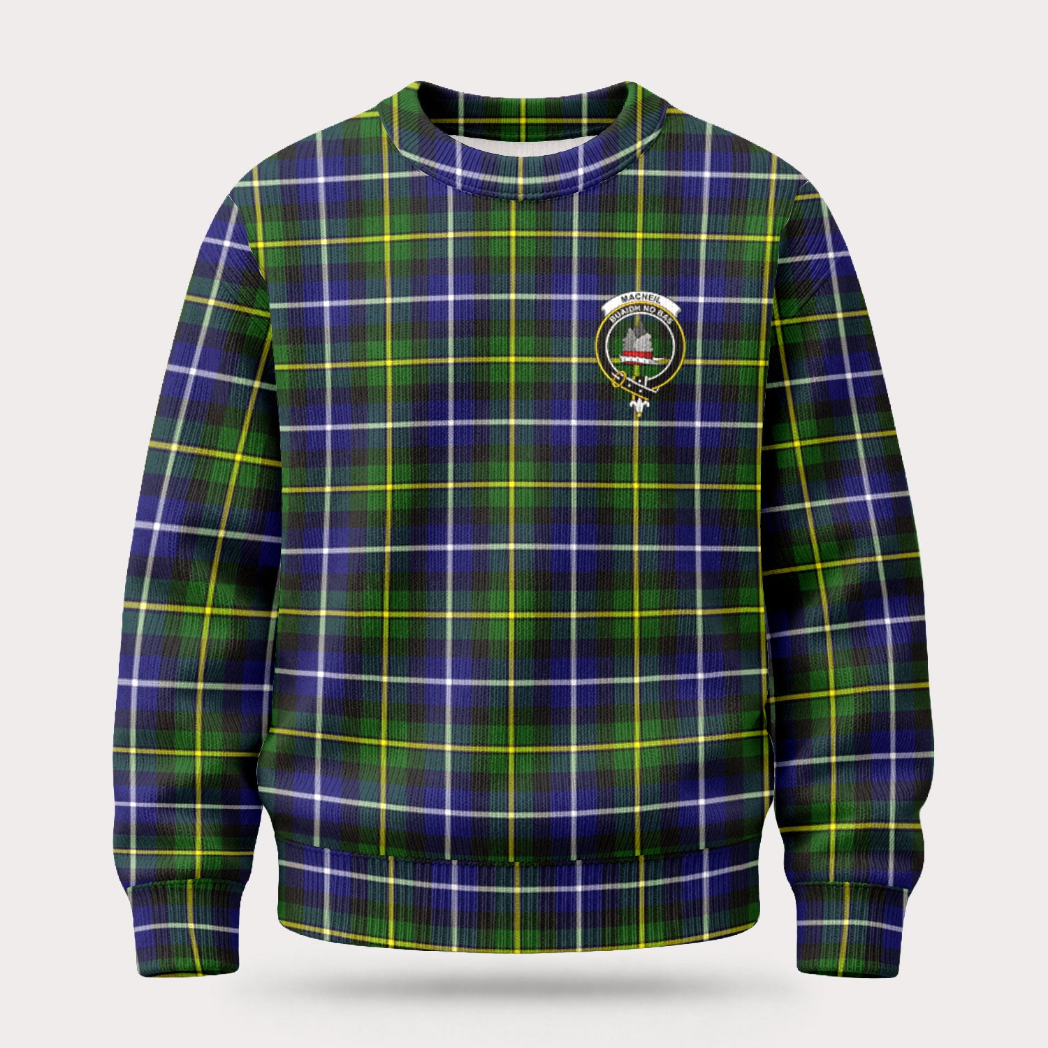 MacNeil of Barra Modern Tartan Crest Sweater