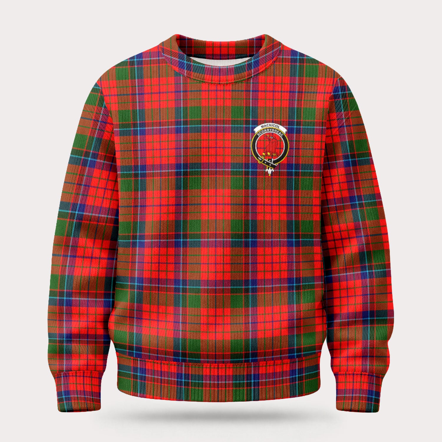MacNicol (of Scorrybreac) Tartan Crest Sweater