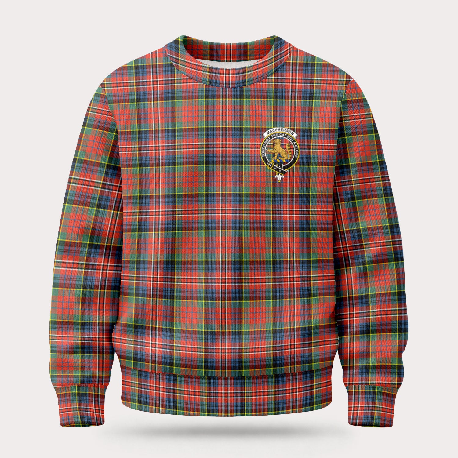 MacPherson Ancient Tartan Crest Sweater