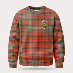 MacPherson Weathered Tartan Crest Sweater
