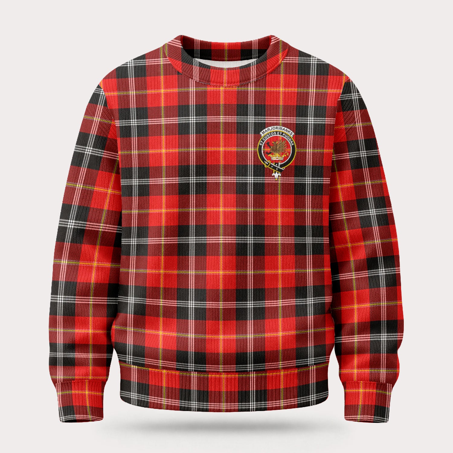 Marjoribanks Tartan Crest Sweater