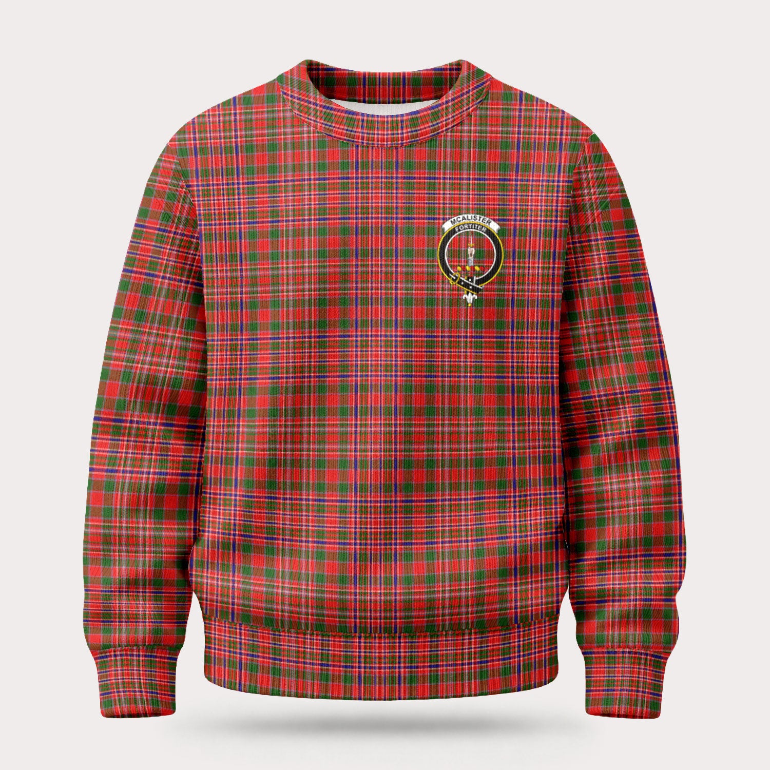 McAlister Modern Tartan Crest Sweater