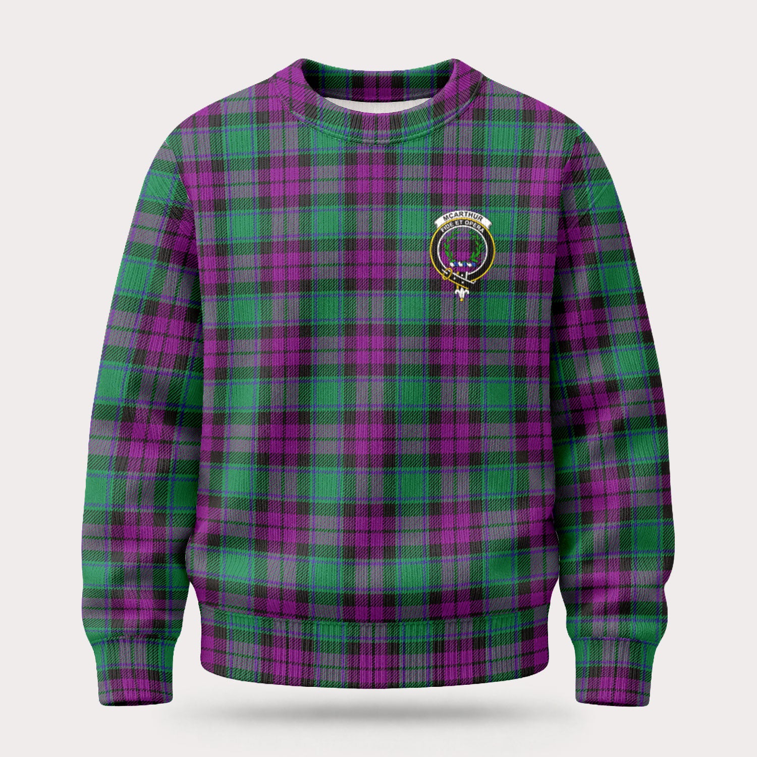 McArthur - Milton Tartan Crest Sweater
