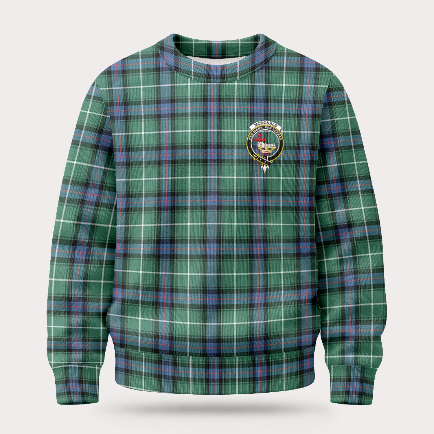 McDonald of the Isles Hunting Ancient Tartan Crest Sweater