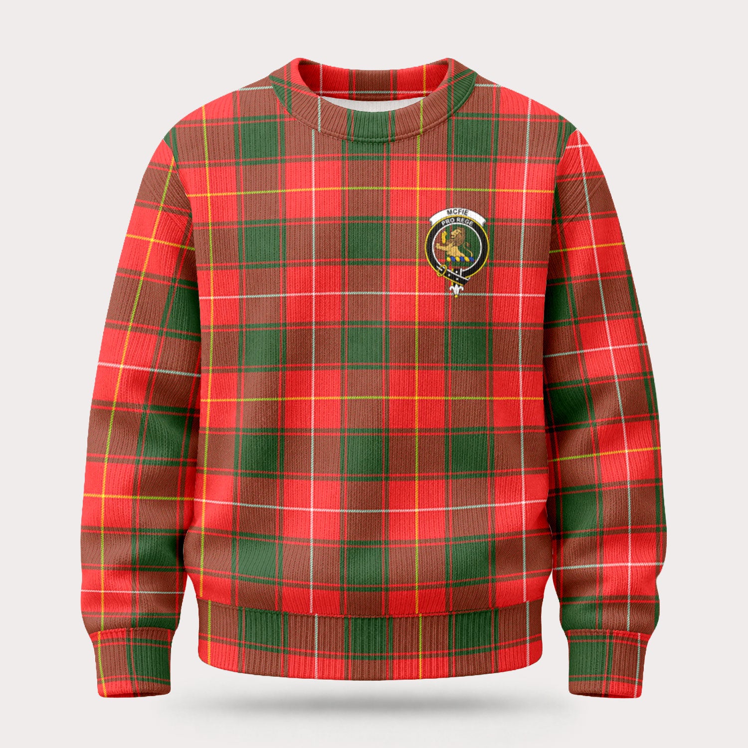 McFie Tartan Crest Sweater