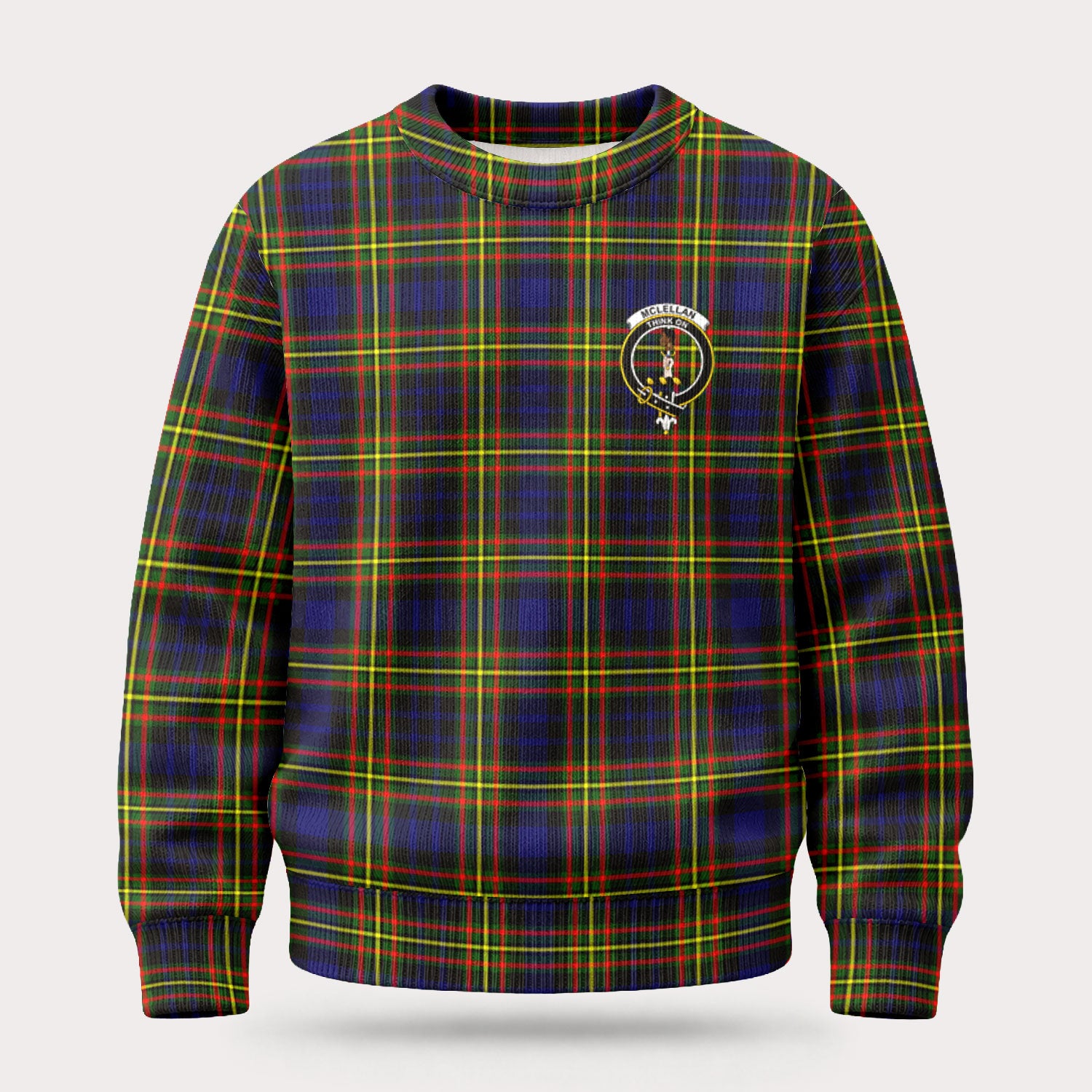 McLellan Modern Tartan Crest Sweater