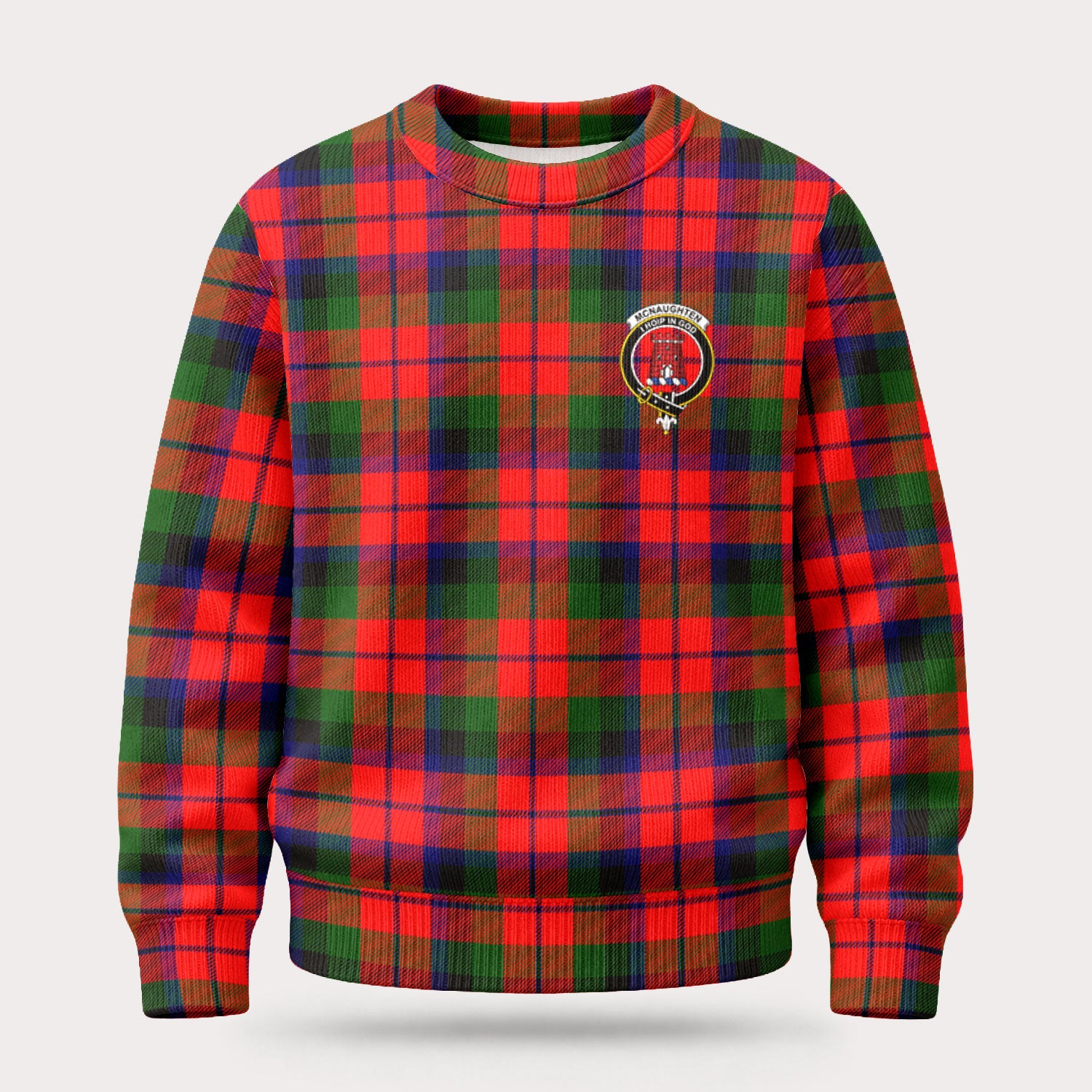 McNaughten Tartan Crest Sweater